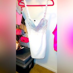 White bling dress!!! New